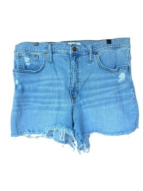 Madewell High-Rise Denim Shorts in Littleton Wash Sz 33